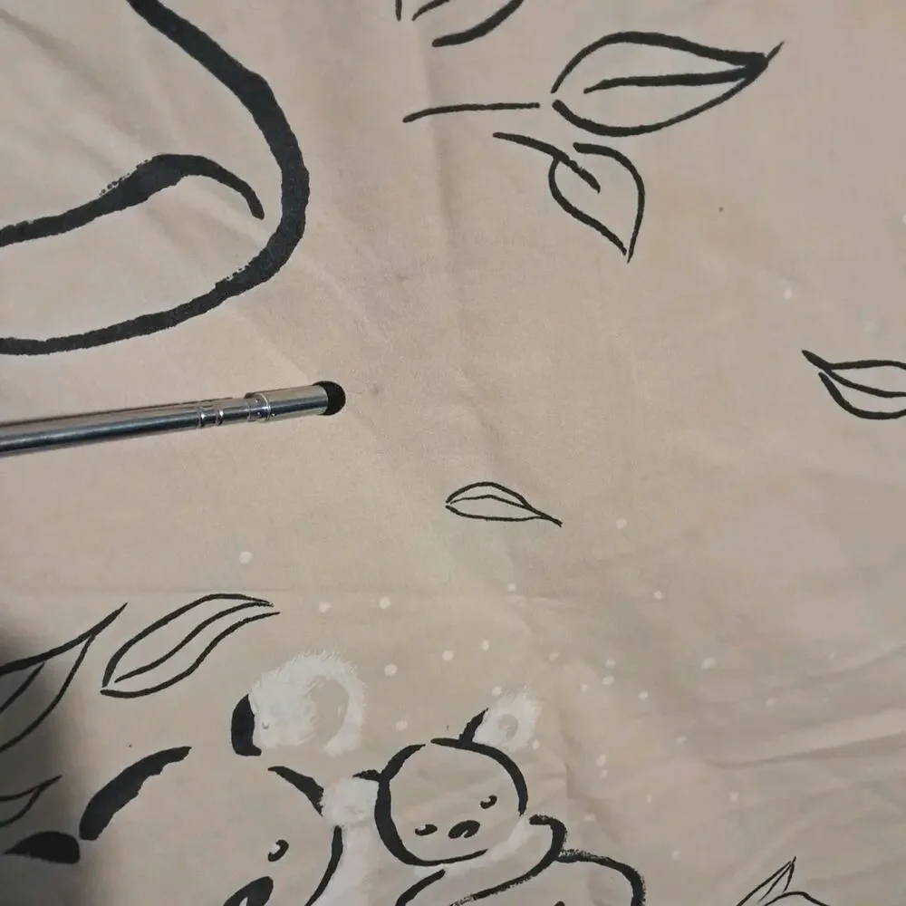 Vintage Springmaid Queen FlatSheet Wondercale Koala Bears Mom/Baby 60